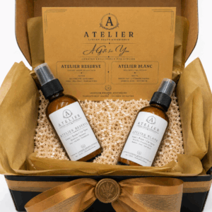 Custom Branded Corporate Gift with personalized linen sprays and elegant presentation.